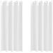 Tende con tende 2 pcs Bianco Puro 260x140cm Poliestere - Foto miniatura 1