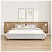 Testata con Comodino 3 pcs Rovere artigianale Legno multistrato - Foto miniatura 2