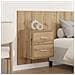 Testata con Comodino 3 pcs Rovere artigianale Legno multistrato - Foto miniatura 4