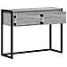 Tavolino Grigio Sonoma 100 x 36 x 75 cm Legno multistrato - Foto miniatura 5