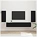 Set mobile TV 4 pcs Nero Legno multistrato - Foto miniatura 2