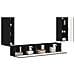 Set mobile TV 4 pcs Nero Legno multistrato - Foto miniatura 3