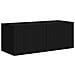 Set mobile TV 4 pcs Nero Legno multistrato - Foto miniatura 5