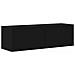 Set mobile TV 4 pcs Nero Legno multistrato - Foto miniatura 7