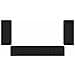 Set mobile TV 4 pcs Nero Legno multistrato - Foto miniatura 8