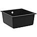 Lavello Nero 430 x 460 mm 80% Quarzo e 20% Resina - Foto miniatura 1