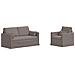 Divano 2 pcs Talpa 158 x 78 x 80 cm Tessuto - Foto miniatura 1