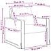 Divano 2 pcs Talpa 158 x 78 x 80 cm Tessuto - Foto miniatura 9