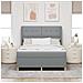 Letto con molle e materasso Grigio Scuro 90x190 cm Tessuto - Foto miniatura 3