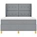 Letto con molle e materasso Grigio Scuro 90x190 cm Tessuto - Foto miniatura 7