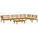 Set di divani 5 pcs Antracite Legno di Acacia Massello - Foto miniatura 3