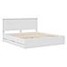 Struttura del letto Bianco 200 x 200 cm Legno Ingegnerizzato - Foto miniatura 4
