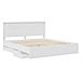 Struttura del letto Bianco 200 x 200 cm Legno Ingegnerizzato - Foto miniatura 5