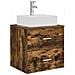 Mobile Lavabo da Parete Rovere Fumo 49,5 x 41 x 62,5 cm - Foto miniatura 1