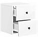 Mobiletto da notte a muro 2 pcs Bianco Lucido 34,5 x 33 x 40 cm - Foto miniatura 4