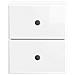 Mobiletto da notte a muro 2 pcs Bianco Lucido 34,5 x 33 x 40 cm - Foto miniatura 5