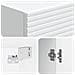 Mobiletto a muro Bianco 33 x 34,5 x 90 cm Legno ingegnerizzato - Foto miniatura 7