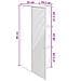 Mobiletto a muro Bianco 33 x 34,5 x 90 cm Legno ingegnerizzato - Foto miniatura 9