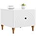 Tavolino da salotto Bianco 49 x 50 x 40 cm Legno ingegnerizzato - Foto miniatura 3
