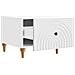 Tavolino da salotto Bianco 49 x 50 x 40 cm Legno ingegnerizzato - Foto miniatura 4