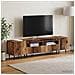 Mobile TV LED a 3 pezzi Legno antico Legno ingegnerizzato - Foto miniatura 5