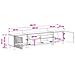 Mobile TV LED a 3 pezzi Legno antico Legno ingegnerizzato - Foto miniatura 7