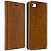 Custodia A Libro In Vera Pelle Serie First Class Apple Iphone 5 E 5s - Marrone - Foto miniatura 2