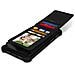 Cover Smartphone 5,3"" A 5,5"" Cover Universale Silicone Porta-carte - Nero - Foto miniatura 4