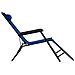 Lettini Prendisole 2 pz Pieghevoli con Poggiagambe Acciaio Blu - Foto miniatura 9