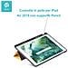 Custodia In Pelle Per Ipad Air 2019 Con Supporto Pencil Blu - Foto miniatura 1