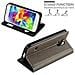 Custodia Compatibile Con Samsung Galaxy S5 / S5 Neo In Bruno Pietra - Coperchio Protettivo Con Chiusura Magnetica, Funzione Stand E 2 Finestre Di Visualizzazione - Foto miniatura 3