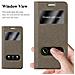 Custodia Compatibile Con Samsung Galaxy S5 / S5 Neo In Bruno Pietra - Coperchio Protettivo Con Chiusura Magnetica, Funzione Stand E 2 Finestre Di Visualizzazione - Foto miniatura 5