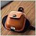 Custodia Airpods Anti-shock Anti-graffio Airsnap Cinturino Marrone - Foto miniatura 4
