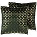 Set Di 2 Cuscini In Velluto Motivo Geometrico Verde 45 X 45 Cm Celosia - Foto miniatura 1