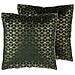 Set Di 2 Cuscini In Velluto Motivo Geometrico Verde 45 X 45 Cm Celosia - Foto miniatura 12