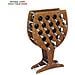 Cantinetta Portabottiglie In Legno Scaffale Mobile Per Bottiglie Vino Mod. Calice Noce B. 18 L75 X P25 X 120h - Foto miniatura 1