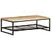 Tavolino Da Caff 110x60x35 Cm In Legno Massello Di Mango - Foto miniatura 9