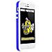 Custodia per Apple iPhone 4/4S, bianco / blu - Foto miniatura 1