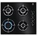 Piano Cottura EGG6407K a Gas 4 Fuochi Gas Colore Nero - Foto miniatura 1