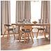 Sedie da Pranzo 4 pz Grigio Chiaro Legno Curvato e Tessuto - Foto miniatura 1