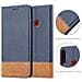 Custodia Compatibile Con Samsung Galaxy A20s In Blu Scuro Marrone - Coperchio Protettiva Con Chiusura Magnetica, Funzione Stand E Tasca Per Le Carte - Foto miniatura 6