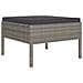 Set Divani Da Giardino 6 Pz Con Cuscini In Polyrattan Grigio - Foto miniatura 3