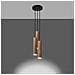 Lampada A Sospensione In Legno Lino 3p Sollux Legno Naturale 1000xø200 Mm Legno - Foto miniatura 12
