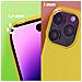 Cover Per Iphone 14 Pro Max Ibrida Semirigida Sottile Leggera Gialla - Foto miniatura 5