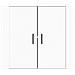 Credenza Bianca 80x33x70 Cm In Legno Multistrato - Foto miniatura 3