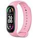 Cinturino Silicone Watch Band Per Xiaomi Mi Band 5 - 6 - 7 Rosa - Foto miniatura 2