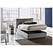 Letto Piazza E Mezza Desirée, Letto Contenitore Con Rivestimento In Tessuto, 100% Made In Italy, Apertura Frontale, Con Materasso Cm 120x190 Incluso, Grigio - Foto miniatura 2