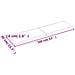 Piano Bagno Marrone Scuro 160x40x (2-4) cm Legno Trattato - Foto miniatura 6