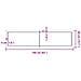 Piano Bagno Marrone Scuro 160x40x (2-4) cm Legno Trattato - Foto miniatura 10
