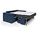 Giunone Divano Letto Alto 18 Cm. Impermeabile T02 Blu - Foto miniatura 2